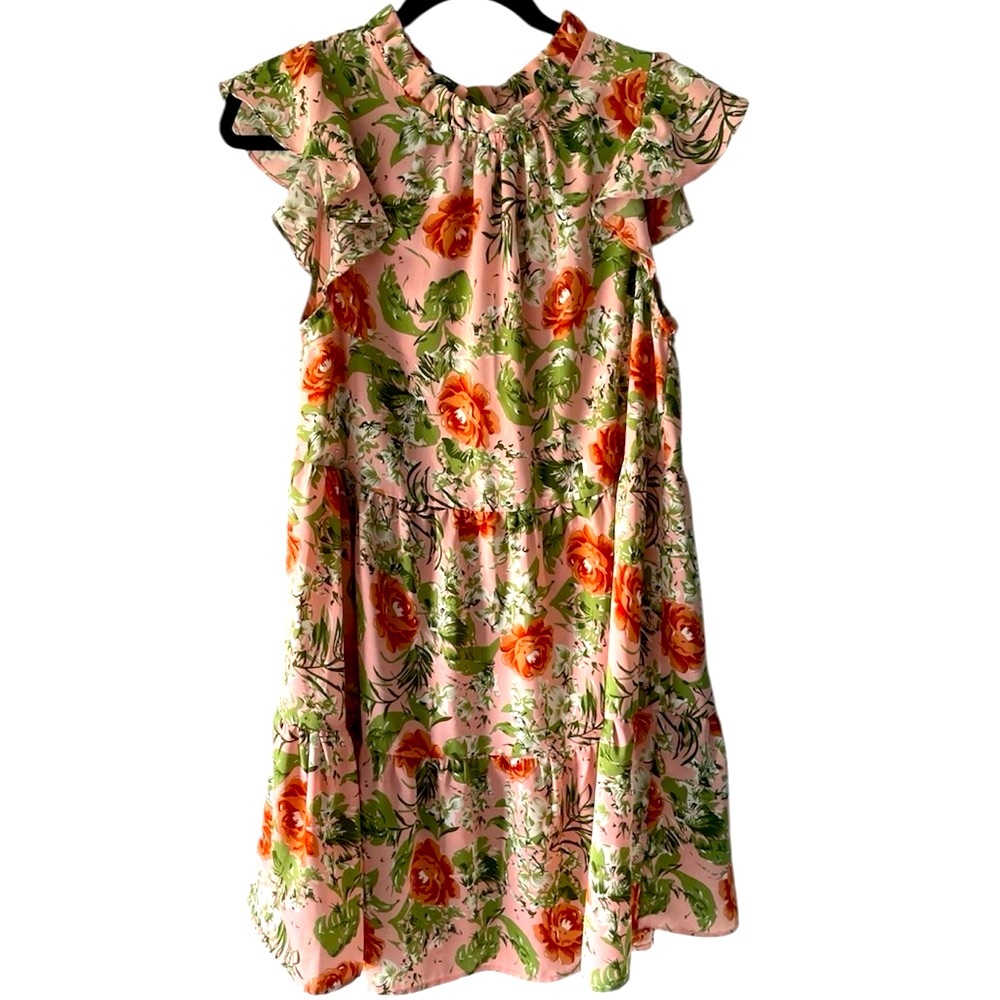 NWOT Jodifl pink floral dress